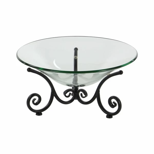 Hot Sale 🛒 Grayson Lane Clear Glass and Metal Serving Bowl ⭐ 5 Hot Sale 🛒 Grayson Lane Clear Glass and Metal Serving Bowl ⭐ - Image 5