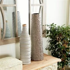 Discount 🔔 Grayson Lane Glam Silver Ceramic Decorative Vase 🥰 -GRAYSON LANE Sales 2022 330862777 AlternateImage1 l