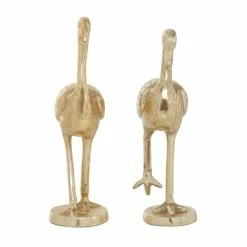 Cheapest 🔥 Grayson Lane Gold Flamingo Aluminum Sculptures - Set of 2 🔥 -GRAYSON LANE Sales 2022 330862779 AlternateImage3 l