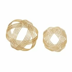 Discount 🌟 Grayson Lane Gold Metal Geometric Sculptures - Set of 2 🎉 -GRAYSON LANE Sales 2022 330862783 AlternateImage5 l