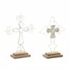 Hot Sale 👍 Grayson Lane Brown Wood Cross Sculptures - Set of 2 🌟