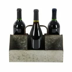 Buy 🛒 Grayson Lane 12-in x 7-in Grey Metal Wine Rack 🛒