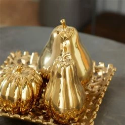 Cheapest 🎉 Grayson Lane Gold Stoneware Fruits Sculpture ⭐ -GRAYSON LANE Sales 2022 330862797 AlternateImage2 l