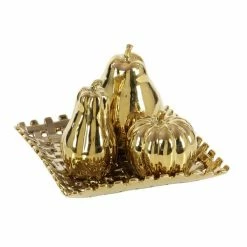 Cheapest 🎉 Grayson Lane Gold Stoneware Fruits Sculpture ⭐ -GRAYSON LANE Sales 2022 330862797 AlternateImage3 l