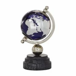 Discount 🛒 Grayson Lane Coastal Blue Ceramic Globe 🛒