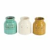 Deals 🔔 Grayson Lane Assorted Colour Terracotta Jar - Set of 3 💯