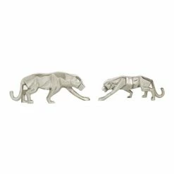 Flash Sale ⌛ Grayson Lane Silver Aluminum Leopard Sculptures - Set of 2 🔔 -GRAYSON LANE Sales 2022 330862812 AlternateImage3 l