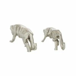Flash Sale ⌛ Grayson Lane Silver Aluminum Leopard Sculptures - Set of 2 🔔 -GRAYSON LANE Sales 2022 330862812 AlternateImage5 l