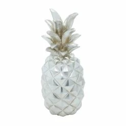 Deals ✔️ Grayson Lane Silver Polystone Decorative Pineapple 😀 -GRAYSON LANE Sales 2022 330862825 AlternateImage3 l