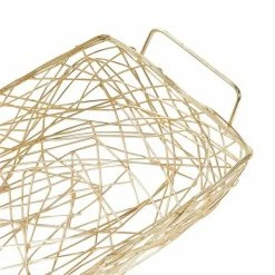 Budget 👍 Grayson Lane Gold Metal Trays - Set of 3 🤩 -GRAYSON LANE Sales 2022 330862837 AlternateImage2 l