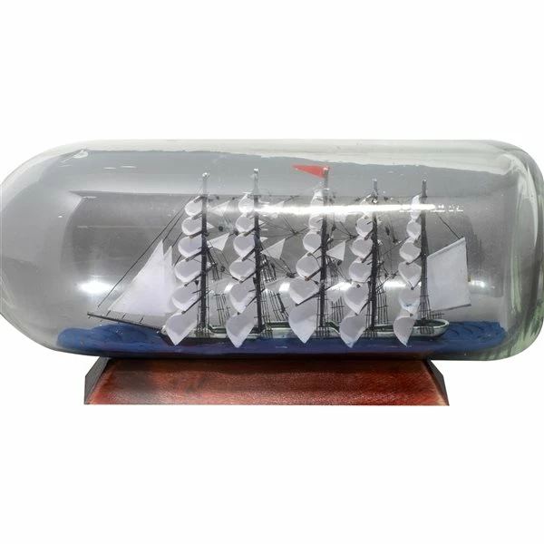 Outlet 🤩 Grayson Lane White Glass Ship in a Bottle 😍 3 Outlet 🤩 Grayson Lane White Glass Ship in a Bottle 😍 - Image 3