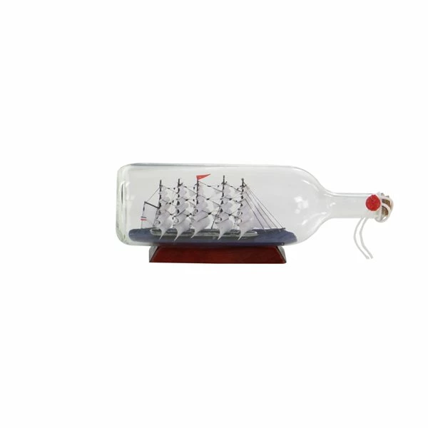Outlet 🤩 Grayson Lane White Glass Ship in a Bottle 😍 4 Outlet 🤩 Grayson Lane White Glass Ship in a Bottle 😍 - Image 4
