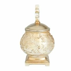 Brand new ⭐ Grayson Lane Gold Polystone Decorative Jar 😍 6 Brand new ⭐ Grayson Lane Gold Polystone Decorative Jar 😍 -GRAYSON LANE Sales 2022 330862847 AlternateImage4 l