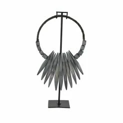 Buy 🌟 Grayson Lane Grey Teak Wood Necklace Sculpture 🎉 -GRAYSON LANE Sales 2022 330862852 AlternateImage4 l