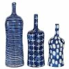 Hot Sale 😀 Grayson Lane Blue Stoneware Vases - Set of 3 ❤️