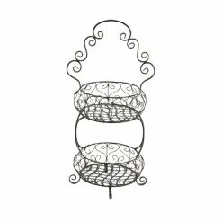 Best reviews of ❤️ Grayson Lane 2-Tier Black Basket Stand ❤️ -GRAYSON LANE Sales 2022 330862889 AlternateImage4 l