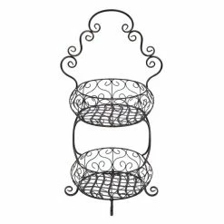 Best reviews of ❤️ Grayson Lane 2-Tier Black Basket Stand ❤️