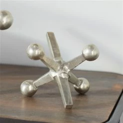 New ⭐ Grayson Lane Silver Aluminum Geometric Scultures - Set of 3 👏 -GRAYSON LANE Sales 2022 330862891 AlternateImage2 l