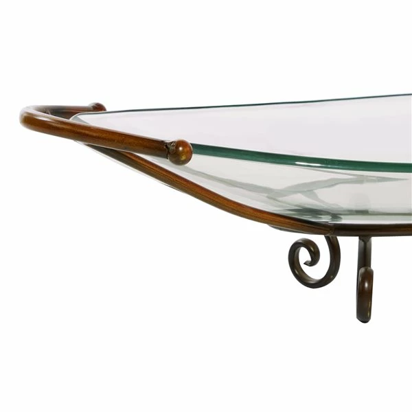 Buy ๐งจ Grayson Lane Brass and Glass Serving Bowl ๐ 4 Buy ๐งจ Grayson Lane Brass and Glass Serving Bowl ๐ - Image 4