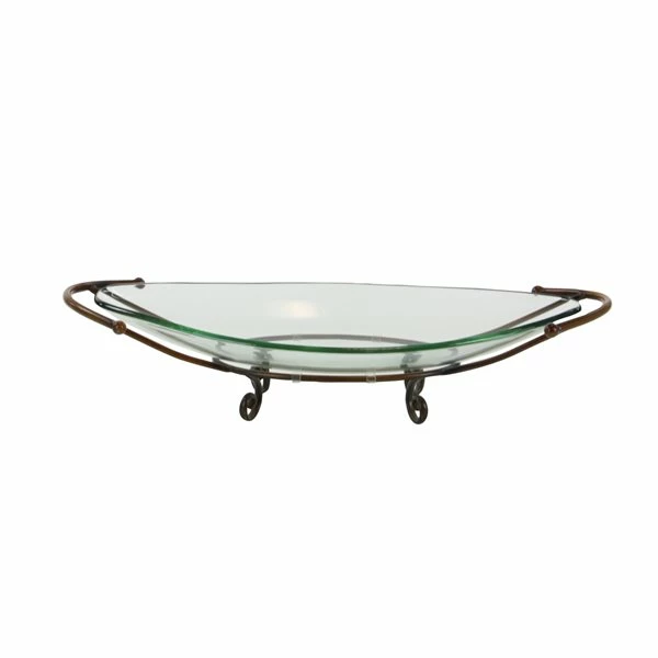 Buy ๐งจ Grayson Lane Brass and Glass Serving Bowl ๐ 5 Buy ๐งจ Grayson Lane Brass and Glass Serving Bowl ๐ - Image 5