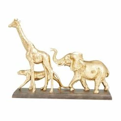 Best Pirce 💯 Grayson Lane Gold Polystone Safari Animals Sculpture 🛒 -GRAYSON LANE Sales 2022 330862896 AlternateImage5 l
