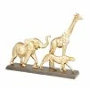 Best Pirce 💯 Grayson Lane Gold Polystone Safari Animals Sculpture 🛒