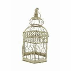 Budget 🧨 Grayson Lane Cream Metal Birdcages - Set of 2 🎁 -GRAYSON LANE Sales 2022 330862899 AlternateImage4 l