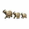 Best deal 💯 Grayson Lane Gold Polystone Elephant Sculptures - Set of 3 🎉