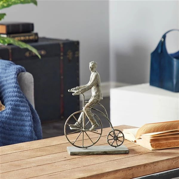 Buy 🌟 Grayson Lane Grey Polystone Bicycle 🤩 2 Buy 🌟 Grayson Lane Grey Polystone Bicycle 🤩 - Image 2