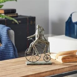 Deals 🎁 Grayson Lane Grey Polystone Couple on Bicycle ✔️ -GRAYSON LANE Sales 2022 330862907 AlternateImage1 l