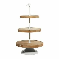 Best Sale 🥰 Grayson Lane 3-Tier Wooden Cake Stand 🔥