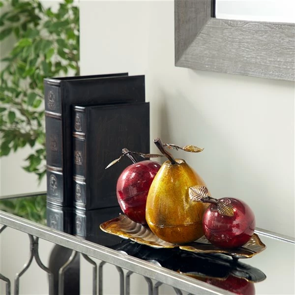 Discount 🎁 Grayson Lane Red Iron Tray with Fruits 🎉 2 Discount 🎁 Grayson Lane Red Iron Tray with Fruits 🎉 - Image 2