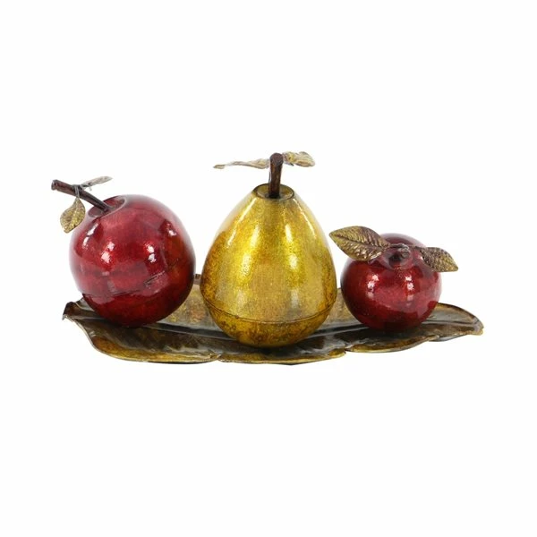 Discount 🎁 Grayson Lane Red Iron Tray with Fruits 🎉 5 Discount 🎁 Grayson Lane Red Iron Tray with Fruits 🎉 - Image 5