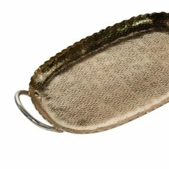 Best Sale 🥰 Grayson Lane Gold Aluminum Trays - Set of 2 🤩 -GRAYSON LANE Sales 2022 330862935 AlternateImage2 l