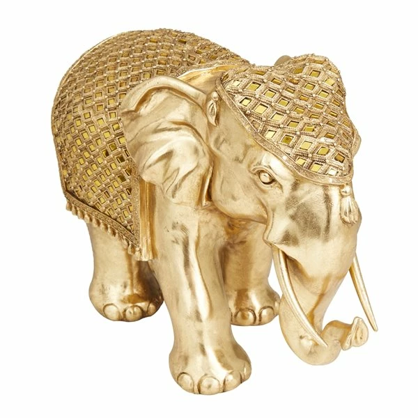 Budget 👏 Grayson Lane Gold Polystone Elephant Sculpture 😍 2 Budget 👏 Grayson Lane Gold Polystone Elephant Sculpture 😍 - Image 2