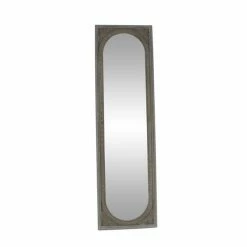 Cheapest ✔️ Grayson Lane 69.5-in L X 20.13-in W Traditional Rectangle Brown Framed Wall Mirror 👏