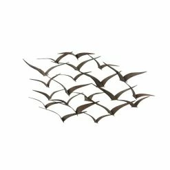 Best deal 🌟 Grayson Lane 26-in H x 47-in W Black Metal Coastal Birds Wall Accent ❤️