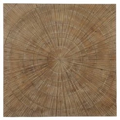 Best Pirce 🥰 Grayson Lane Brown Wood Framed 47-in H x 47-in W Abstract Wood Wall Panel 😀