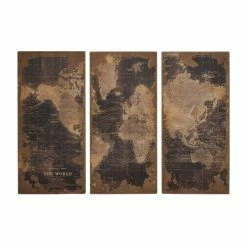 Brand new ⭐ Grayson Lane 47-in H x 22-in W Black Wood Vintage Architecture Wall Accent - 3-Pack ⌛