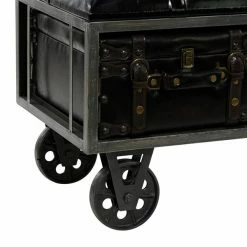 Coupon 🤩 Grayson Lane Industrial Shiny Black Storage Bench 🤩 -GRAYSON LANE Sales 2022 330901639 AlternateImage3 l