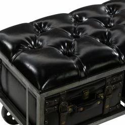 Coupon 🤩 Grayson Lane Industrial Shiny Black Storage Bench 🤩 -GRAYSON LANE Sales 2022 330901639 AlternateImage4 l
