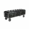 Coupon 🤩 Grayson Lane Industrial Shiny Black Storage Bench 🤩