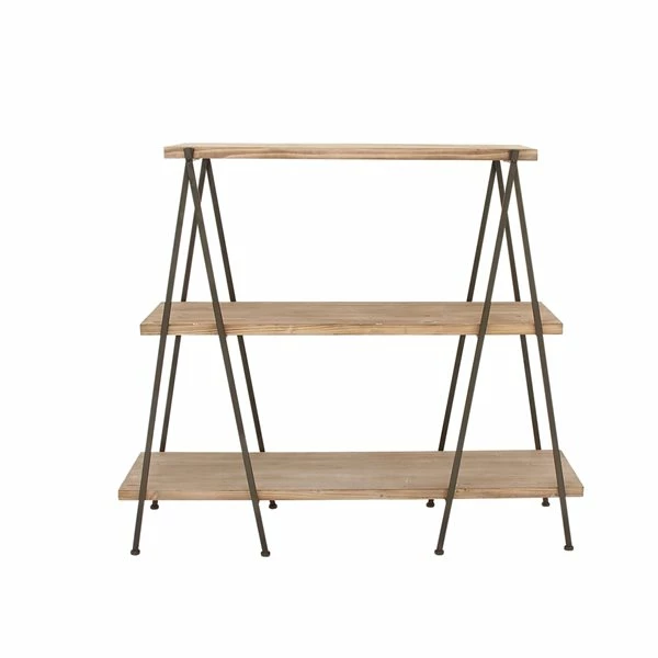 Best Sale 🔥 Grayson Lane 18-in D x 59-in W x 51-in H 3-Tier Decorative Wood Shelves 🎁 1 Best Sale 🔥 Grayson Lane 18-in D x 59-in W x 51-in H 3-Tier Decorative Wood Shelves 🎁