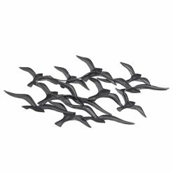 Top 10 🔔 Grayson Lane 23-in H x 48-in W White Metal Coastal Animals Wall Accent 👍 -GRAYSON LANE Sales 2022 330901651 AlternateImage8 l