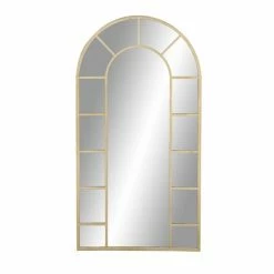 Hot Sale ⌛ Grayson Lane 60-in L X 32-in W Traditional Arch Gold Framed Wall Mirror 😀 -GRAYSON LANE Sales 2022 330901658 AlternateImage5 l