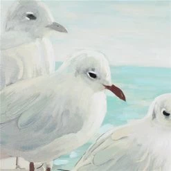 Deals 🎁 Grayson Lane Silver Wood Framed 47-in H x 36-in W Coastal Birds Canvas Painting 🌟 -GRAYSON LANE Sales 2022 330901665 AlternateImage4 l