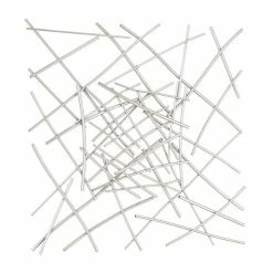 Best deal 🥰 Grayson Lane 48-in H x 48-in W Silver Metal Modern/Contemporary Abstract Wall Accent 🛒 -GRAYSON LANE Sales 2022 330901671 AlternateImage7 l