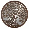 Promo ⭐ Grayson Lane 48-in H x 48-in W Brown Wood Rustic Tree Wall Accent 👏
