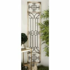 Promo 🎉 Grayson Lane 72-in H x 16-in W Grey Metal Traditional Ornamental Wall Accent 🛒 -GRAYSON LANE Sales 2022 330901677 AlternateImage3 l