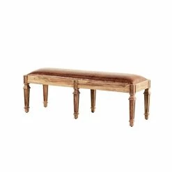 Outlet 😍 Grayson Lane Rustic Natural Brown Accent Bench 🌟